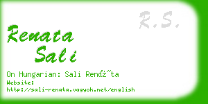 renata sali business card